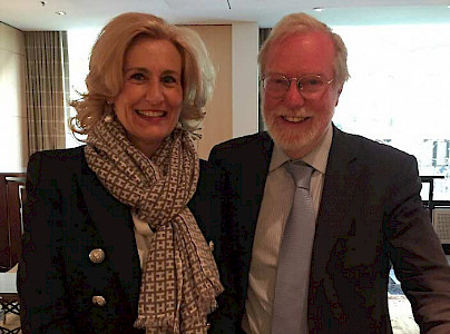 University of Zurich - Sonja Dinner with Prof. Sir Paul Collier from Oxford University discussing  plans how to improve the conditions of the poor in Africa and how to regulate the streams of refugees in a human way in Europe.